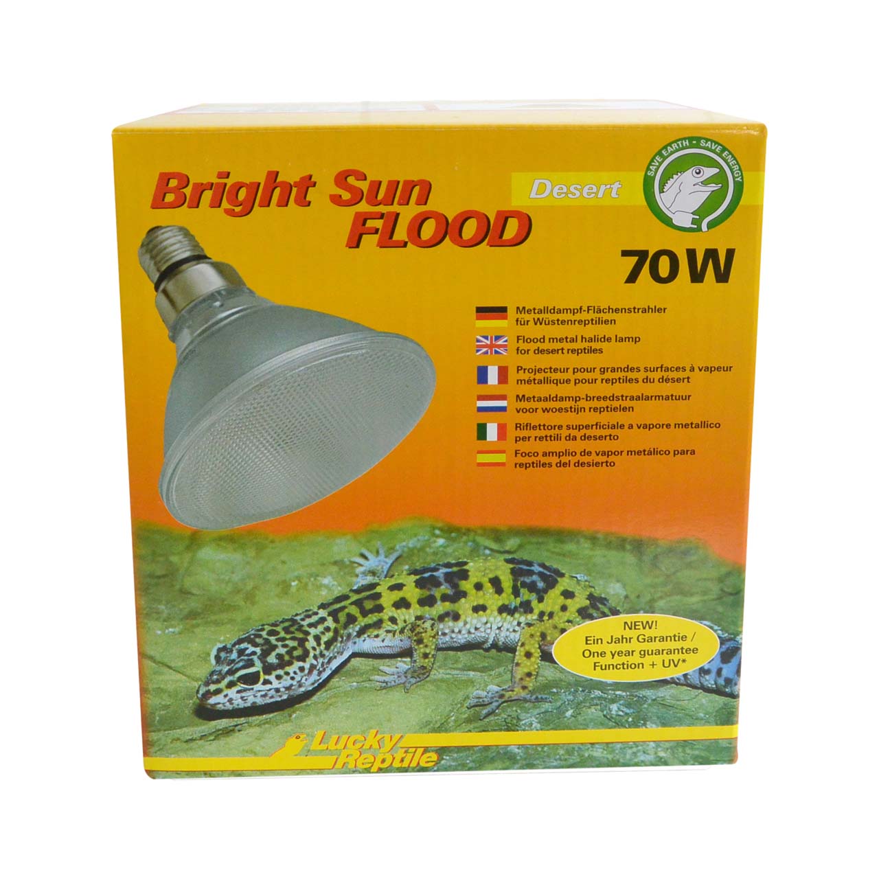 Lucky Reptile Bright Sun Flood Desert 70Watt